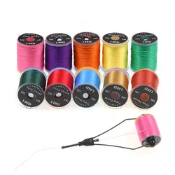 ICERIO 100 Yards/Spool 140D Floss Fly Tying Thread for #6~#14 Dry Wet Nymphs Streamers Bobbin Holder Fly Tying Tool