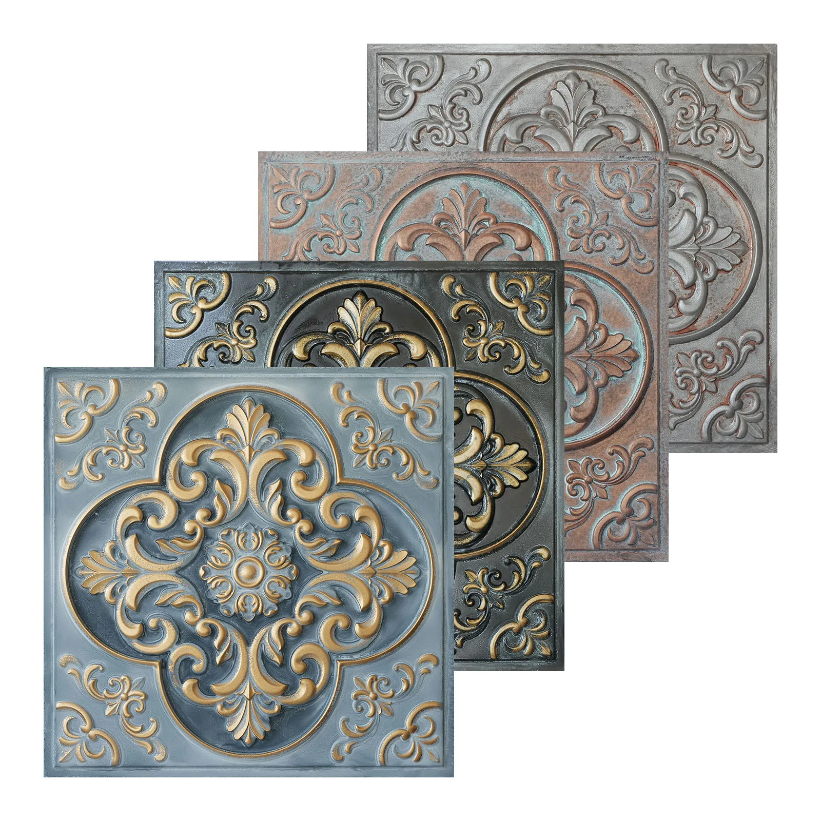 Vintage ceiling tiles, 3D embossed wall board, for Cafes and Bars PL88 10tiles/lot