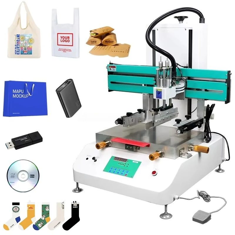 

High Precision Desktop Semi-Automatic Screen Printer New Flat Screen Printing Equipment PCB Glue Solder Paste Printing Station