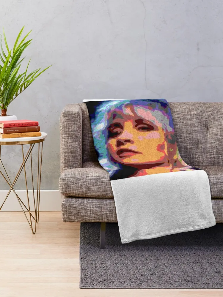 Stevie Nicks fleetwood mac popart drawing Throw Blanket Decoratives Large Loose Blankets