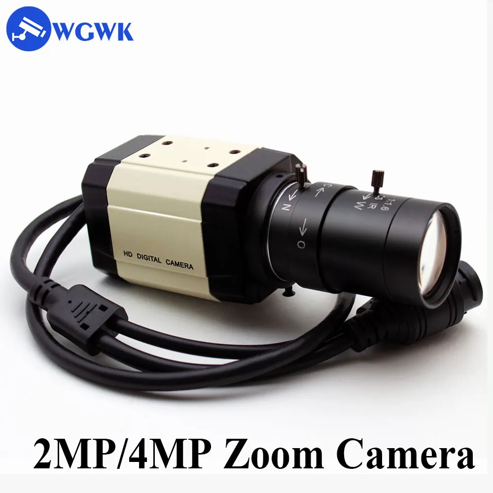 

WGWK HD 1080P Digital Camera 5-50mm Zoom Lens Onvif Mini CCTV Webcam Home Security Protection Surveillance 2/4MP IP Camera