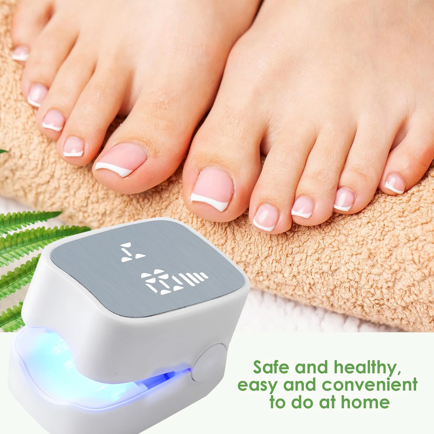 910nm Infrared & 470nm Blue Light Nail Fungus Cleaning Laser Device USB Recharge Onychomycosis Treatment Light Machine