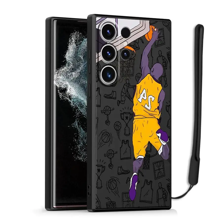 حافظة لهاتف سامسونج جالاكسي S21 Plus S25 Edge Note 20 10 Ultra S23 S22 Ultra S20 S24 FE كرة السلة الرماية الرياضية