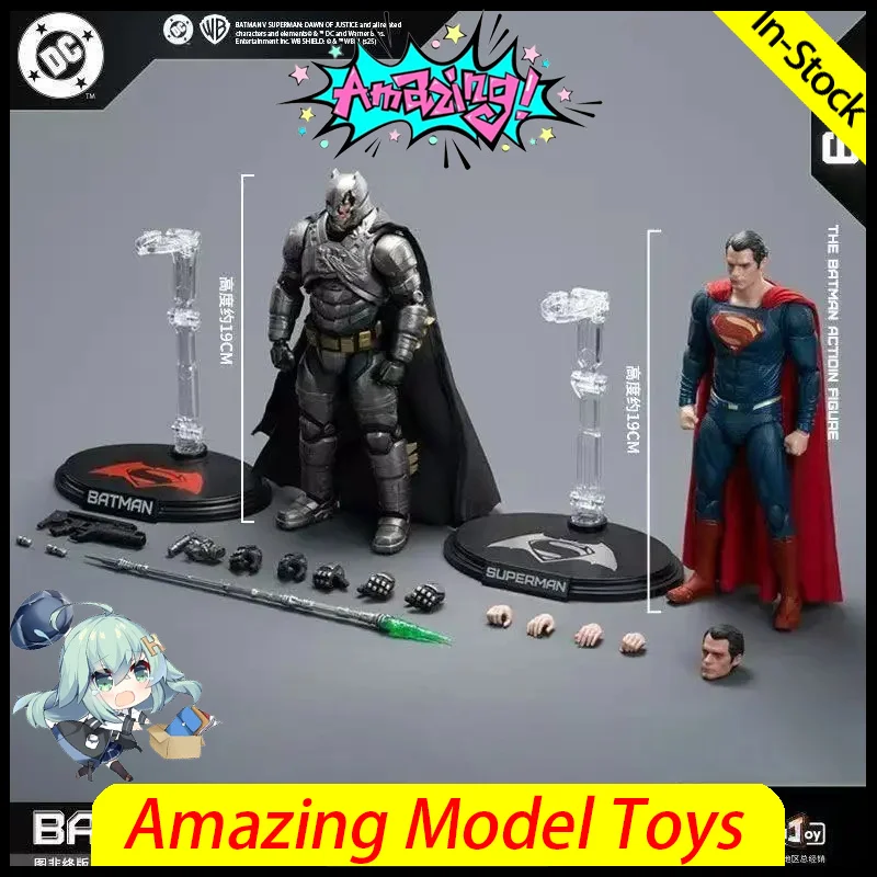 

Fondjoy NEW Original BVS Armored Batman Battle Damaged Superman Figure Set 1/9 Batman v Superman：Dawn of Justice DC Collection