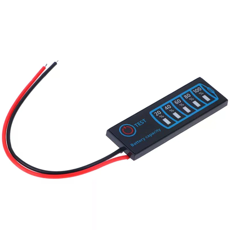 เครื่องวัดระดับแบตเตอรี่ 18650 Li-ion Lipo Lithium 5-30V สำหรับแบตเตอรี่ตะกั่วกรด พร้อมจอ LCD แสดงผล วัดความจุและแรงดันไฟฟ้า
