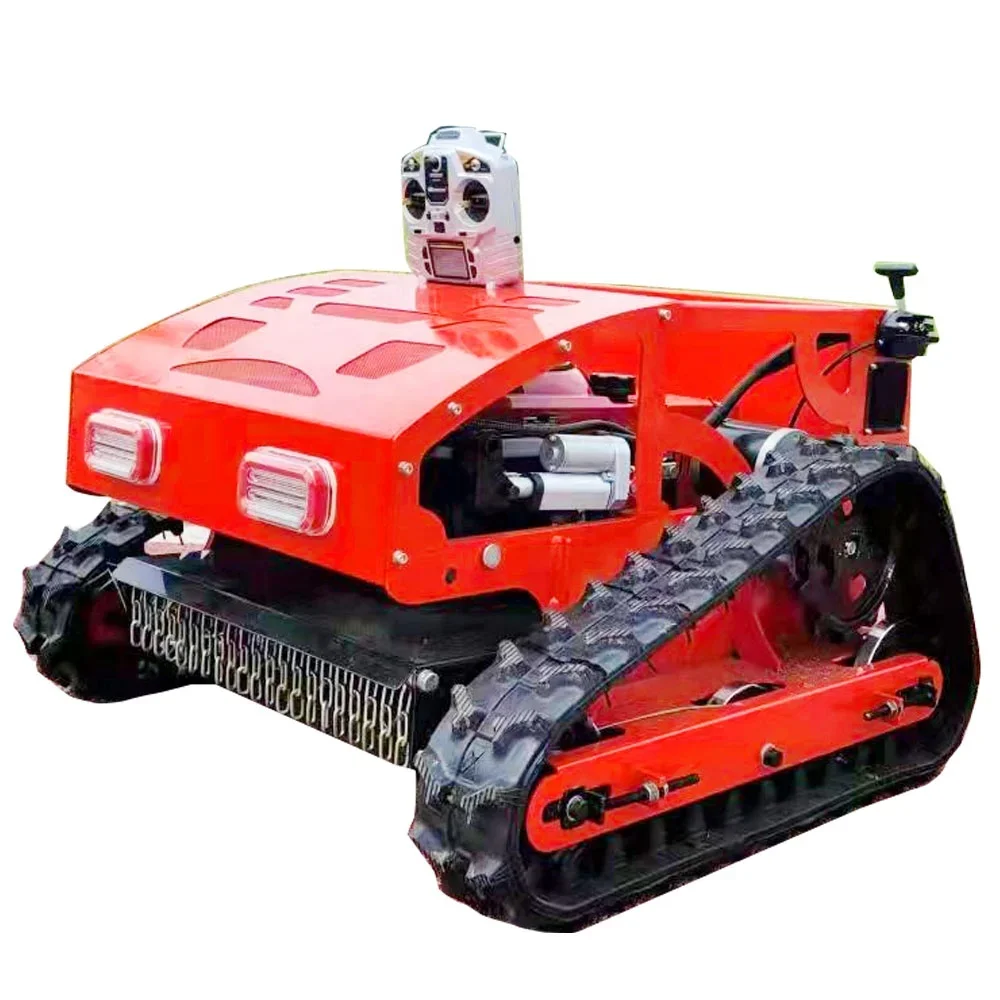 Automatic High Efficiency Gasoline Crawler Lawn Mower Use  For Lawns  Orchards Weeds And Miscellaneous Fields