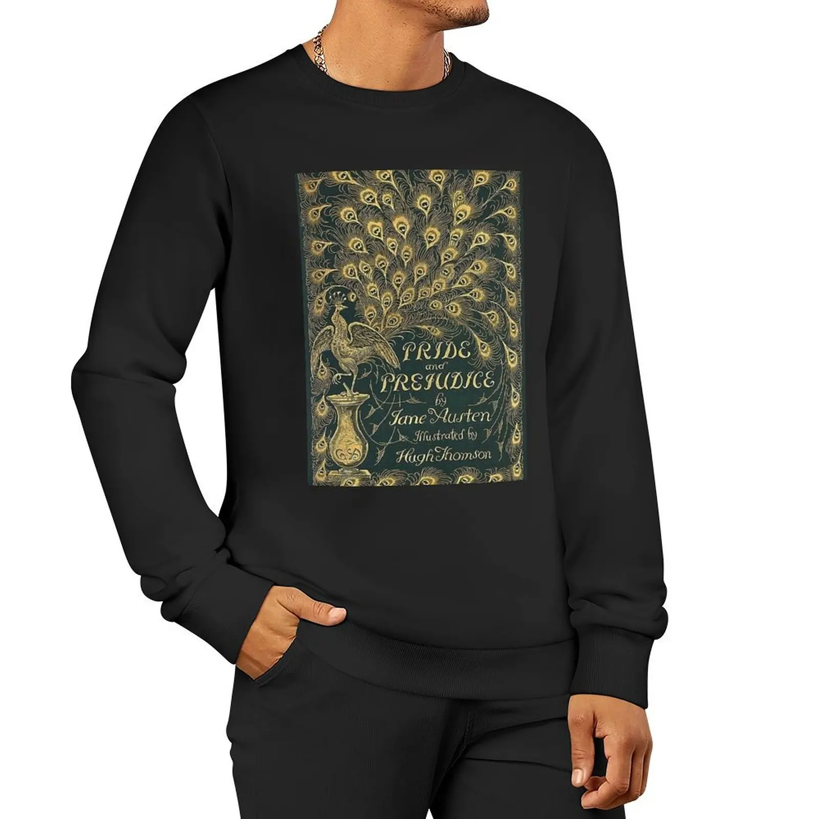 Pride and Prejudice by Jane Austen Book Cover Pullover Hoodie autumn japanese style anime sweatshirt