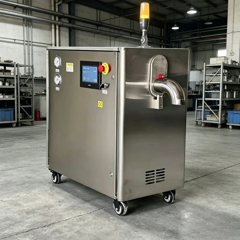 Dry Ice Extruder Machine Pelletizer CO2 Dry Ice Slices Maker Customized Slice Thickness Seafood Packaging Cold Chain Transport