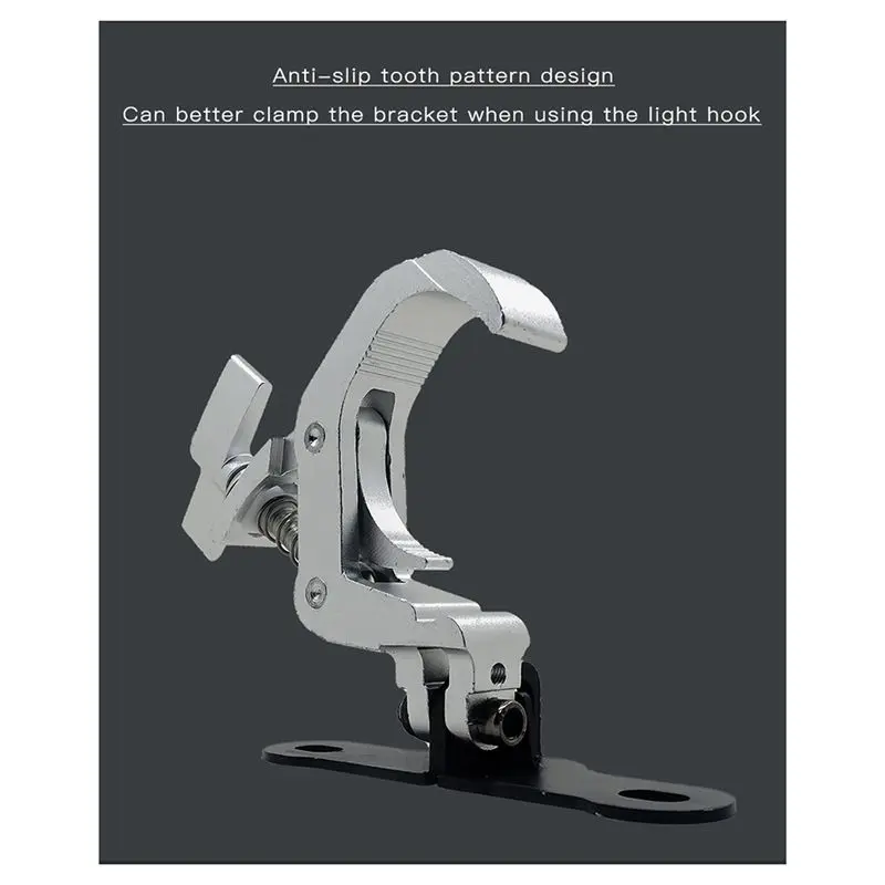 L77A 1Pair Aluminum Stage Light Hook Beam Moving Head Light Truss Clip Safety Load 150KG for DJ Disco Stage Equipment(A)