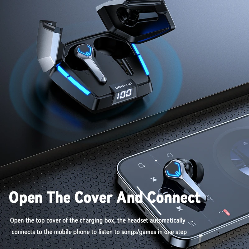 Tai Nghe Chơi Game TWS Stereo Không Dây Bluetooth 5.3 Giảm Tiếng Ồn Thể Thao Tai Nghe Chống Nước Nhạc Tai Nghe Nhét Tai Kèm Mic