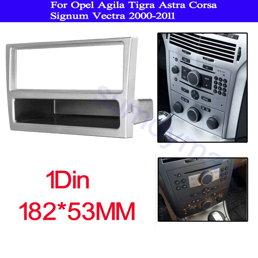 

Car Fascia Radio Panel for Opel Agila Tigra Astra Corsa Signum Vectra Dash Kit Install Facia Plate Cover Adapter Bezel Trim