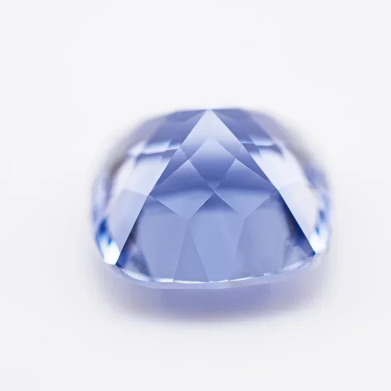 

Top Quality Lab Grown Sapphire Cornflower Color Square Cushion VVS1 Selectable AGL Certificate Charms Beads for Diy Jewelry Mak