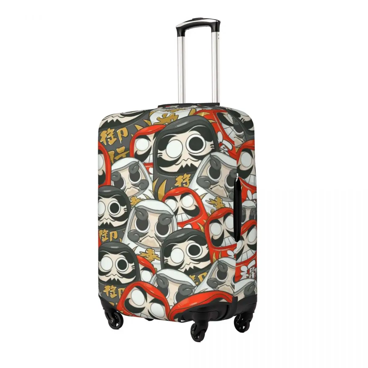 Daruma-Fundas protectoras de equipaje con estampado Daruma, cubiertas antipolvo elásticas e impermeables para maletas de 18 a 32 pulgadas, accesorios de viaje