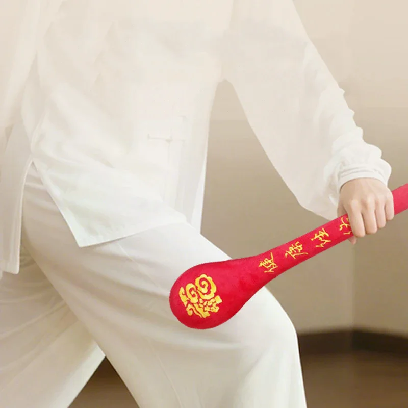 Extended Back Massage Hammer Meridian Beat Stick High Elasticity Velvet Massage Pain Relief Slap Stick Massager
