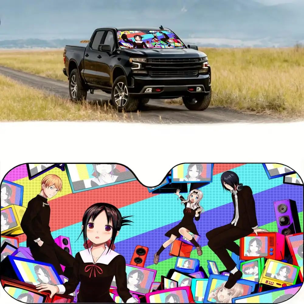 

Солнцезащитный козырек Anime K-Kaguya-sama, многоразовый, из алюминиевой фольги, с защитой от ультрафиолета, трехслойный, теплоизоляционный, для лобового стекла