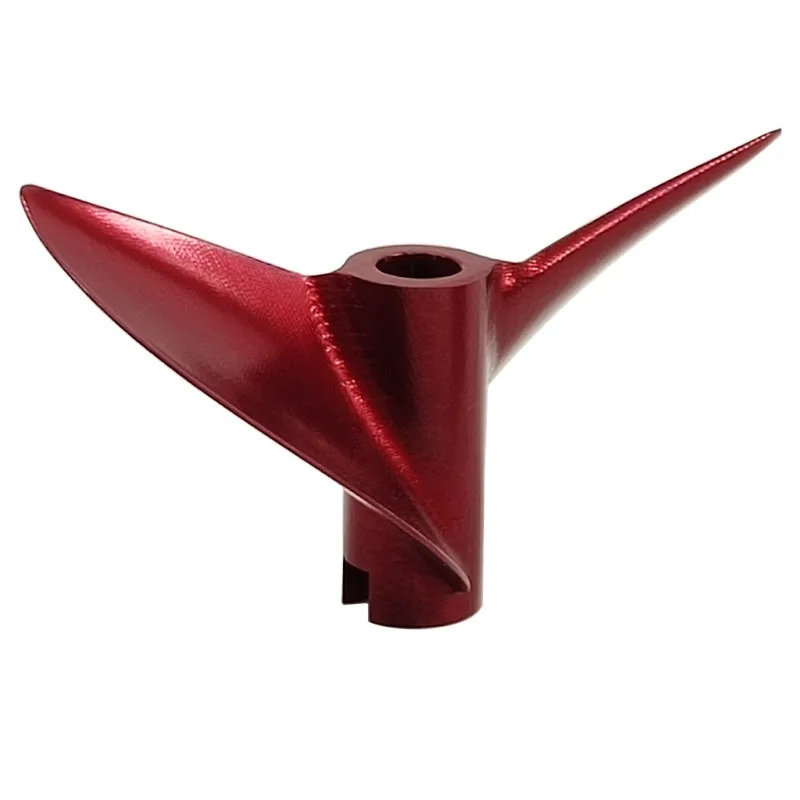 1.9 Pitch High-Speed CNC Aluminum Propeller Large V-Cut Racing Prop for RC Rigger Catamaran Boat 4.76mm Shaft Hole Upgrade Part