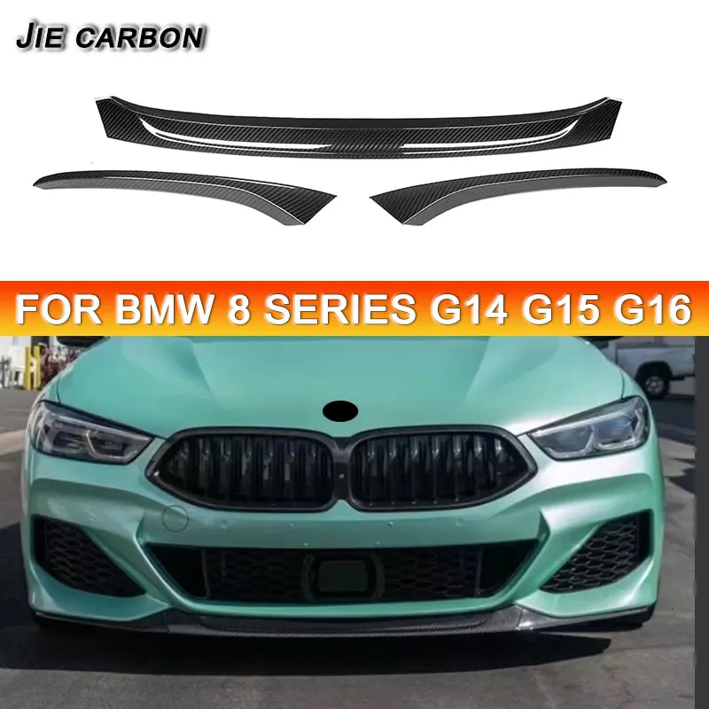 For BMW 8 Series G14 G15 G16 850I 840I MTECH Higher quality MP style carbon fiber front lip Body kit