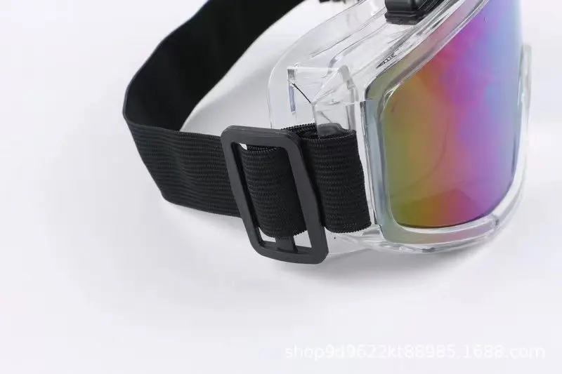 Outdoor Sport Ski Goggles Anti-Fog Snowboard Glasses with Green Mirrored Lenses UV Protection Windproof Eyewear for Snowmobile