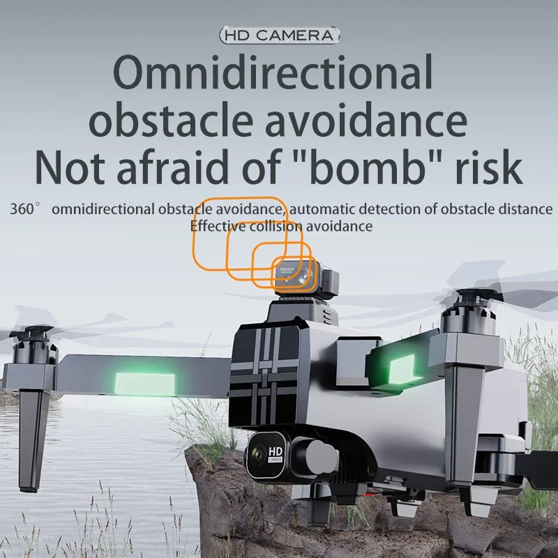 Edward A380 optical flowobstacle avoidance brushless motor hovering three-axis gimbal digital professional drone GPS positioning