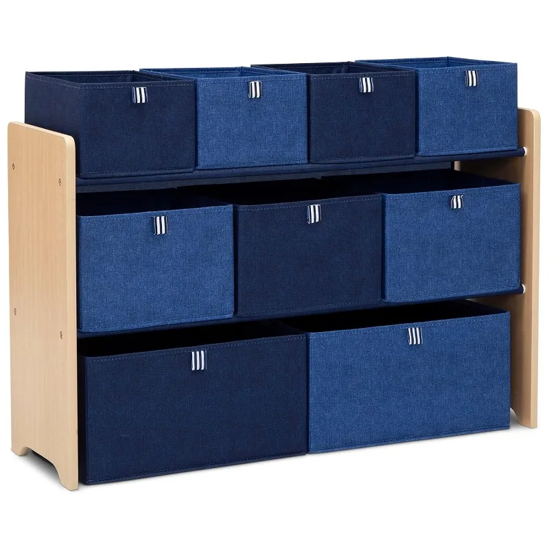 

Deluxe Toy Organizer - Greenguard Gold Certified, Navy/Natural