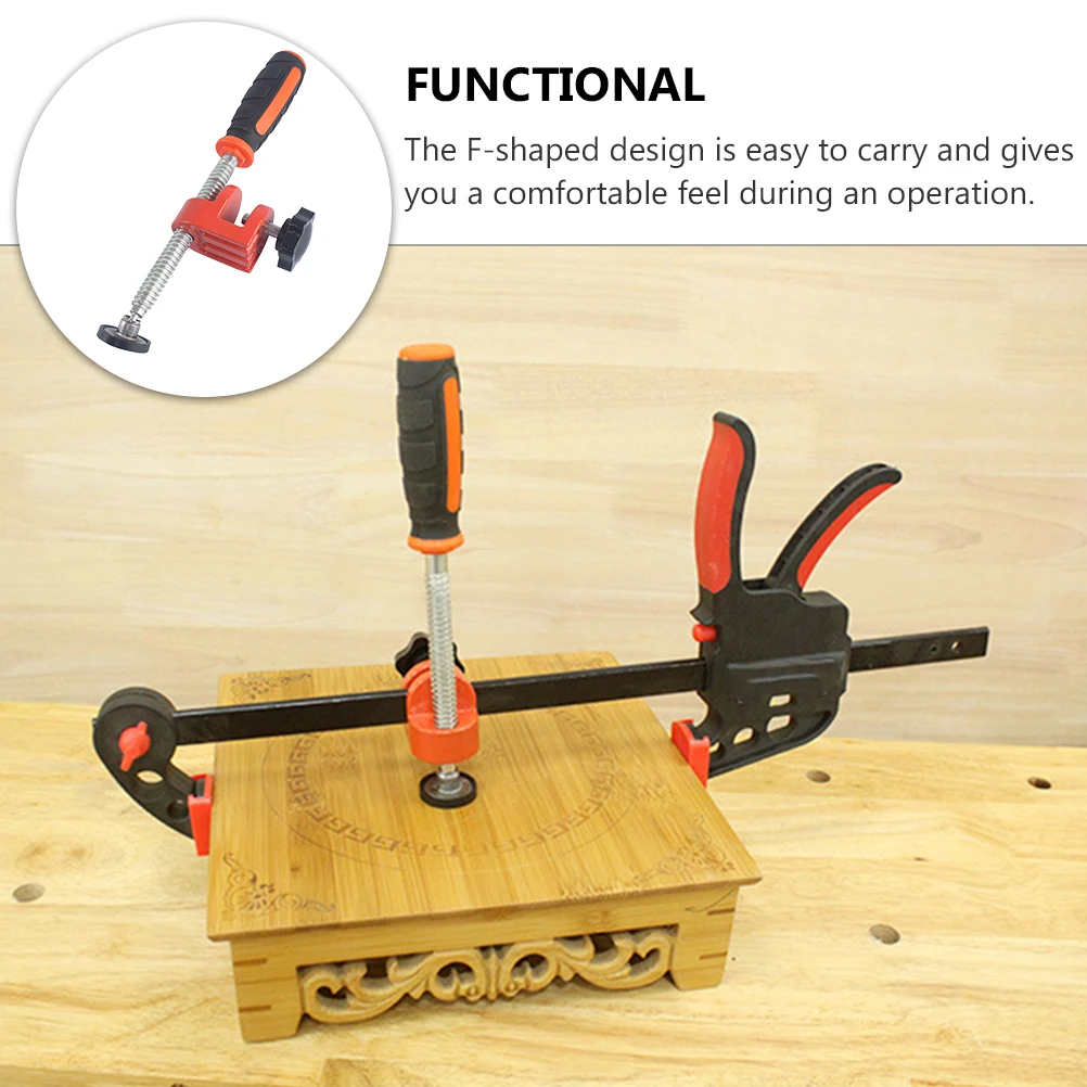 

Quick F Clamps Fixed Clips Expansion Tools Adjustable Woodworking Auxiliary Steel Sturdy Wear Resistant Tighten H