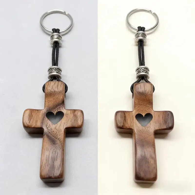 Olive Wood Clutch Cross Portable Symbol of Faith for Home and Travel Use