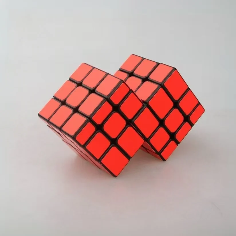 キューブツイストダブル3x3結合マジックキューブスピードキューブパズル不等距離ミラーマジックキューブカラフルマジックキューブパズル