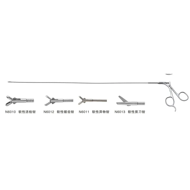 Medical cystoscope surgical instrument set, biopsy forceps, foreign body forceps, components