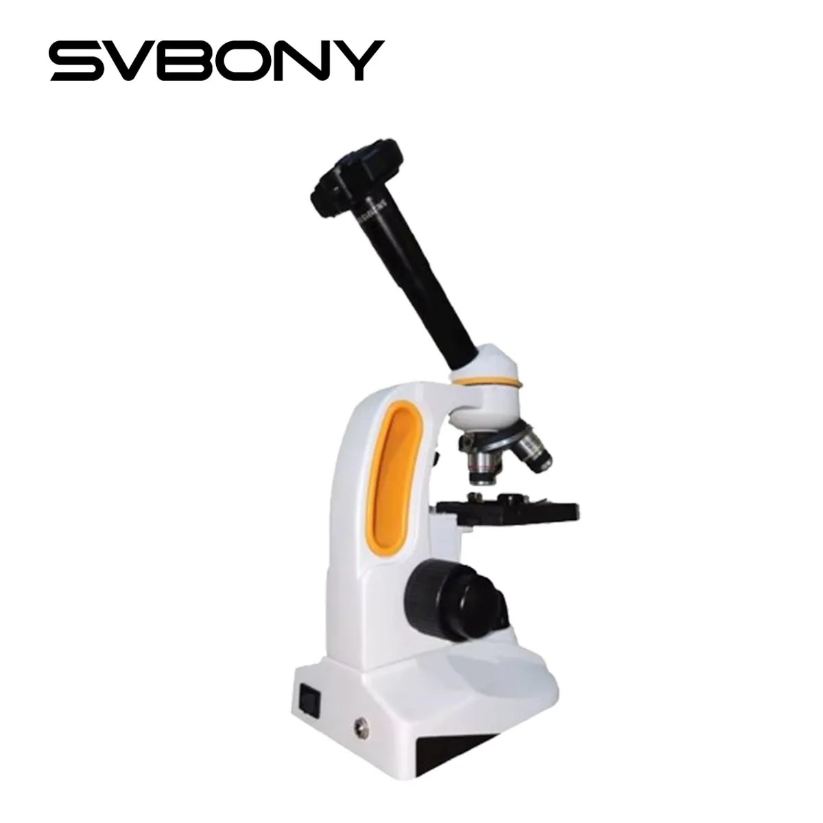 SVBONY SM202 Compound Monocular Microscope 40-2000x Dual LED for Experiments with SV189 Microscope Camera for Adult Students