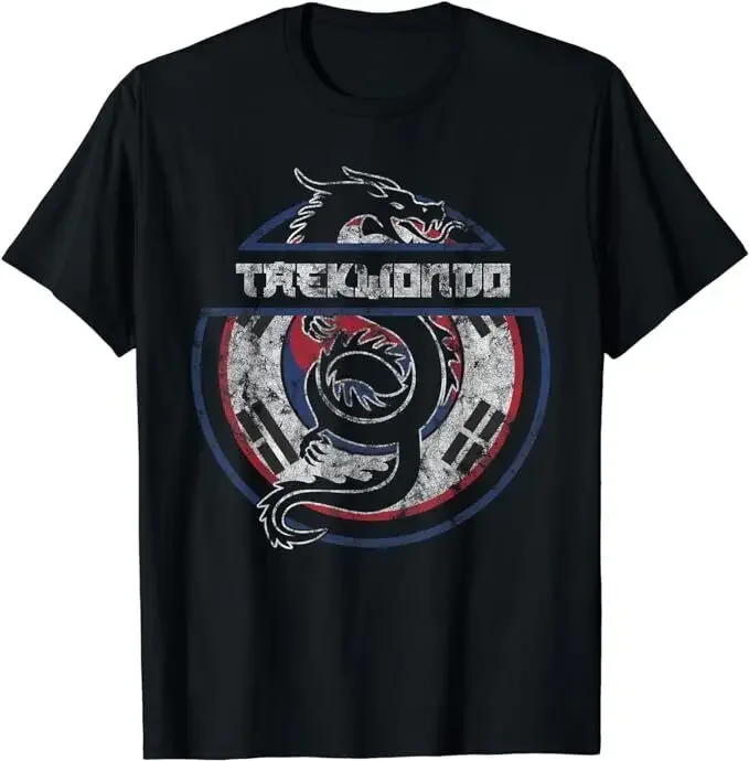 NEW LIMITED Taekwondo Martial Arts Gift Dragon Korean Flag  T-shirt Size S-5XLHigh Quality 100%Cotton Short Sleeve