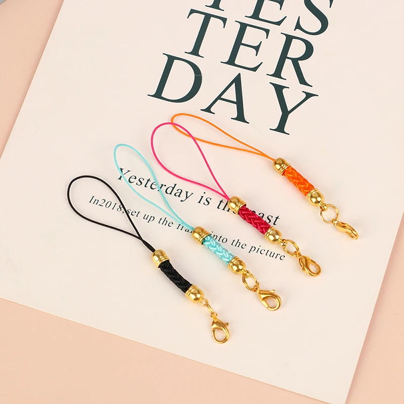 10pcs Phone Lanyard Lariat Strap Cords Lobster Clasp Rope Keychains Hooks Mobile Set Charms Keyring Bag Accessories Key Ring