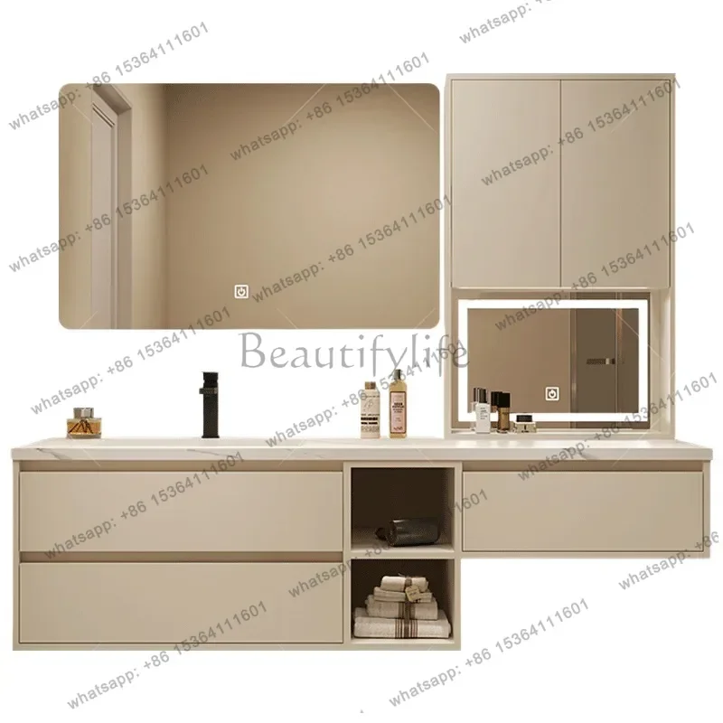 White Modern Bathroom Cabinets Classic Luxury Vanity Sink Bathroom Cabinets Space Saver Armario