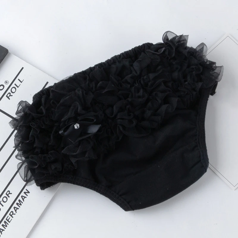 Baby Girls Panties Cotton Ruffled Newborn Shorts Infant Diaper Pants Toddle Tutu PP Shorts Solid Color Toddlers Underpants