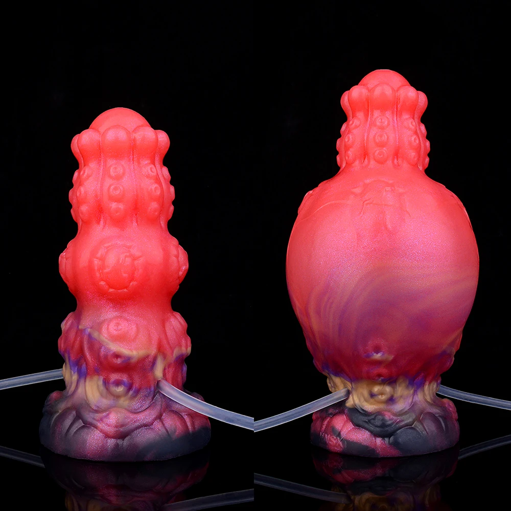 NNSX بامبي المكونات الشرج الخيال الكلب دسار قصيرة وسميكة بعقب المكونات التدفق نفخ عقدة القضيب الكبار الجنس لعب للنساء الرجال