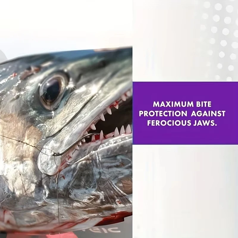 طقم خط زعيم من التيتانيوم المقاوم للعض من YOTO قطعة واحدة، بطول 10 أقدام لصيد الأسماك في المياه المالحة (15-44 رطل) #3