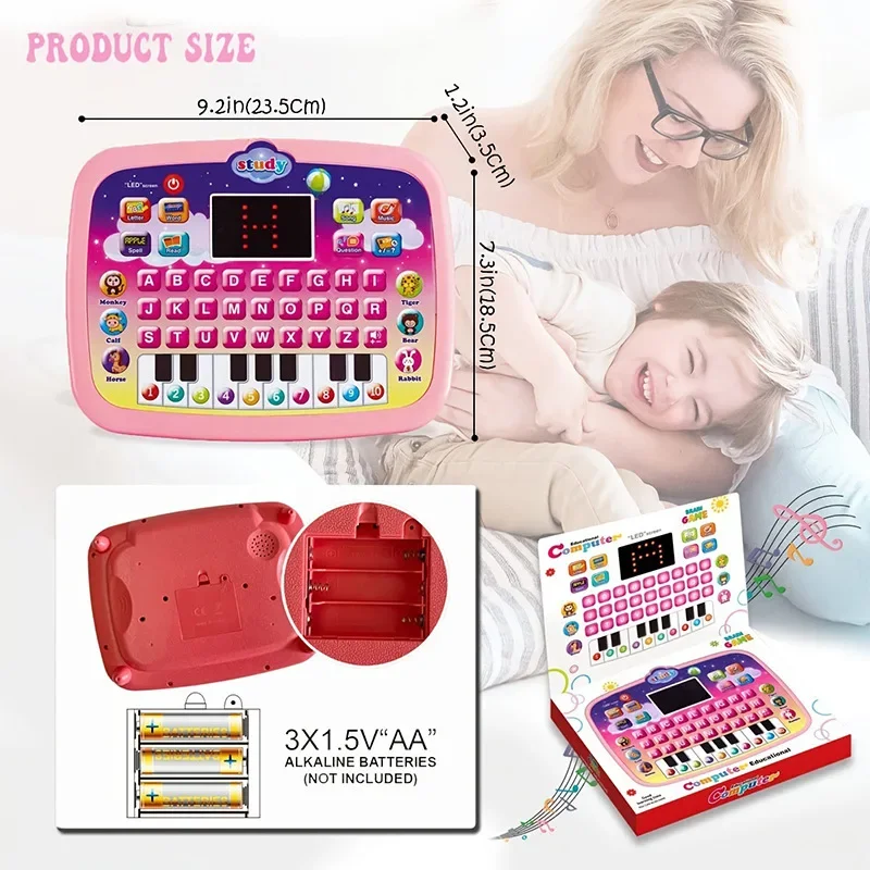 Montessori Educational Learning Machine Toys Electronic Study Game for Children Girls Boys Gift Birthday Presents Kids Tablet