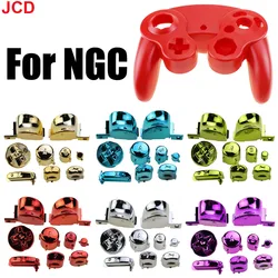 JCD 1set Electroplating Button Keys ABXY Z Keypads L R Buttons  For Gamecube NGC Game Controller Replacement Accessories