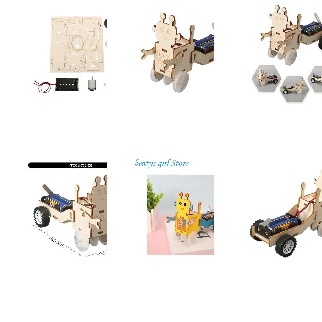 

C7AB Environmental Friendly Oaken STEM Toy Physics Experiment Set For Juvenile Scientists