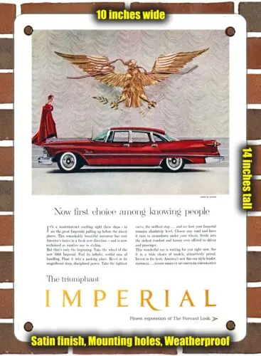 METAL SIGN - 1958 Imperial Crown 4 Door Sedan - 10x14 Inches