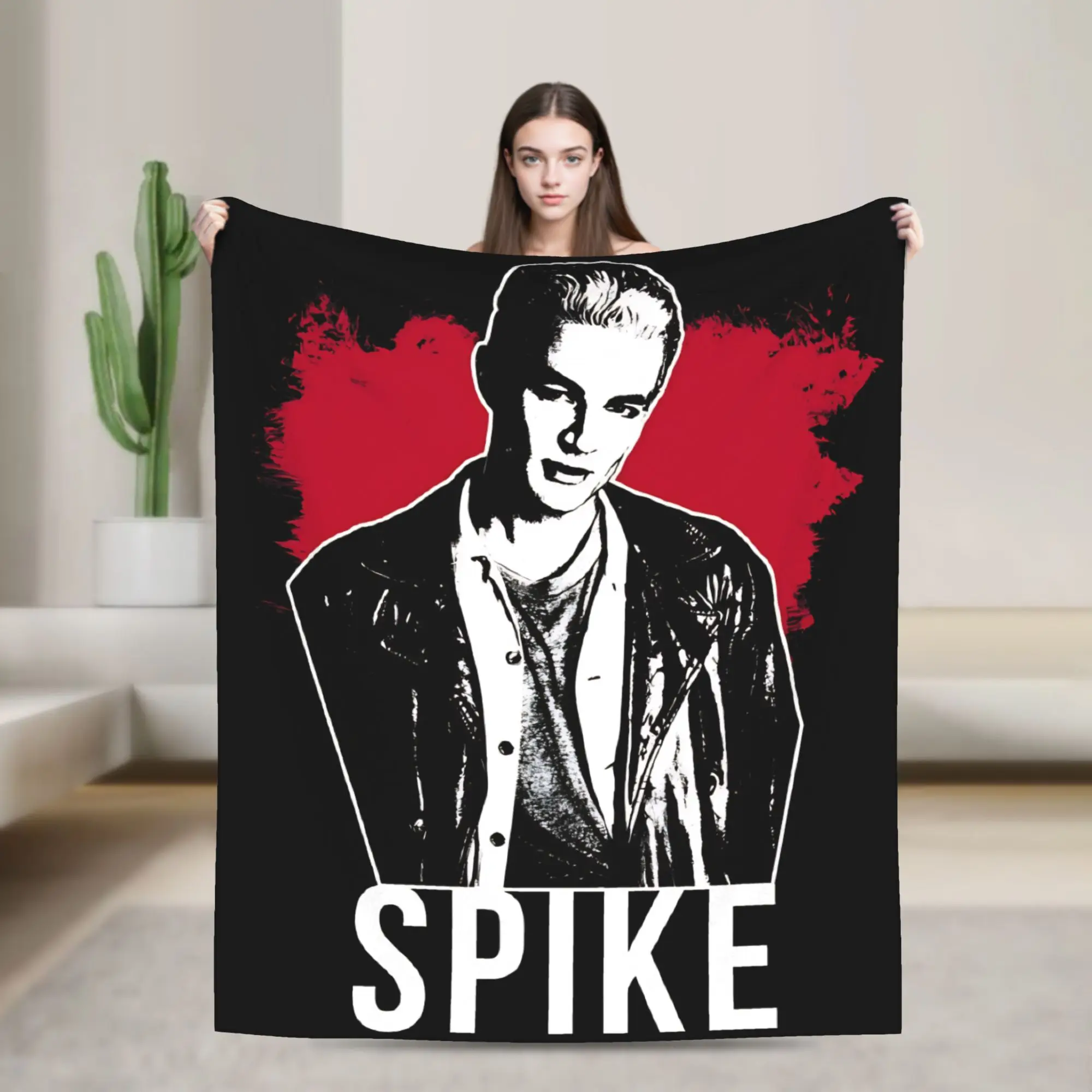 Spike Buffy the Vampire Slayer Flannel Throw Blanket  Blankets for Home Office Warm Plush Thin Quilt
