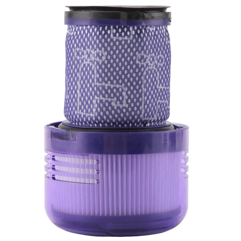 Y59A 2Pcs Hepa Filter For Dyson V12 Vacuum Cleaner Rear Filter Replacement Spare Parts Washable Filter With Cleaning Brush