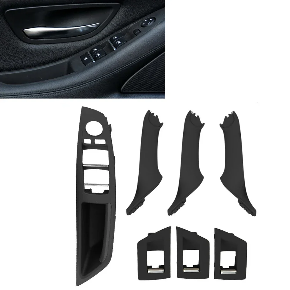 New！ 7pcs/set Car Interior Door Handle Recessed Grip Switch Panel Set For BMW 520d 528i 5141-7225-873