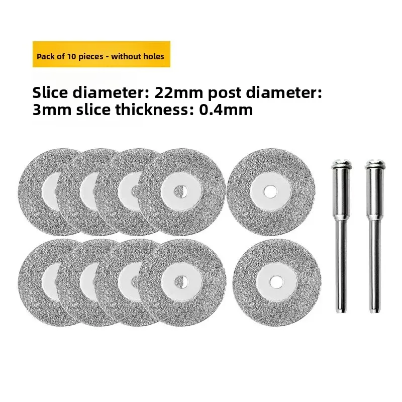 22mm Diamantdoorslijpschijf 3mm Wieldoorn voor Metaal Rotary Tool Elektrische Grinder Onderdelen Zaagblad Set HSS mini Cirkelzaag