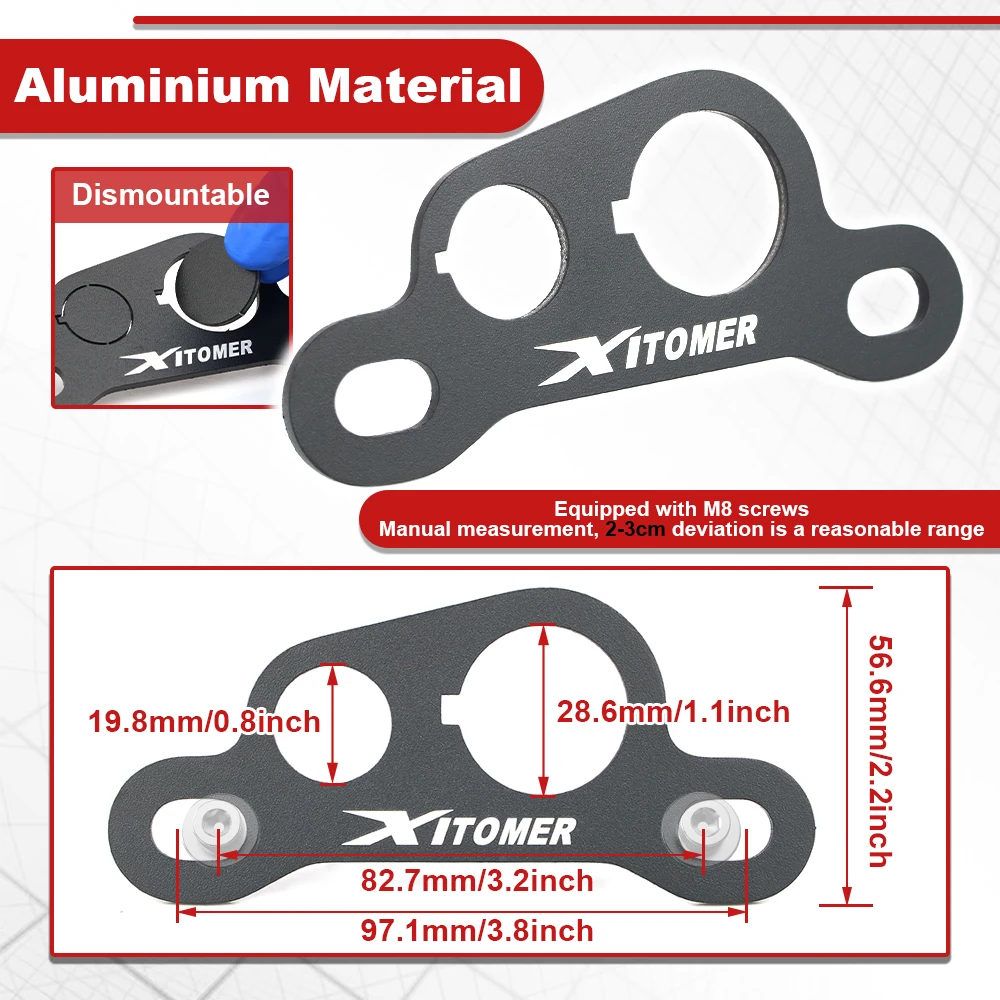 For Kawasaki KLR KLX KLE Versys-X Husqvarna Svartpilen Yamaha XT TW Triumph Street Triple Motorcycle Auxiliary Shelve Dash Panel