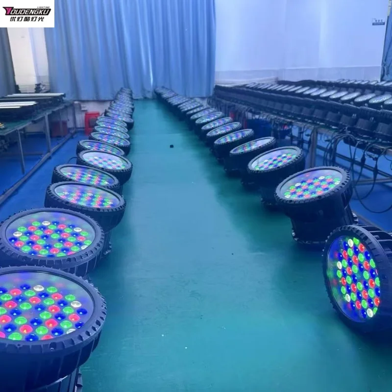 

6 pieces Stage Waterproof LED Light IP65 54x3W rgbw outdoor led Par DJ Disco Lighting