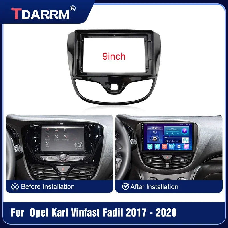 For VINFAST Opel Karl 2017 Car Radio Audio Screen Frame Multimedia Video Player Frame Canbus And Cable（9Inch）