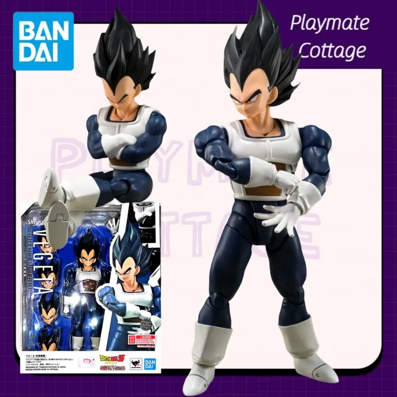 

BANDAI Genuine DRAGON BALL Anime Figure SHF VEGETA Finished Goods Hands-on Model Original Box Brand New for Boys Kids Gift