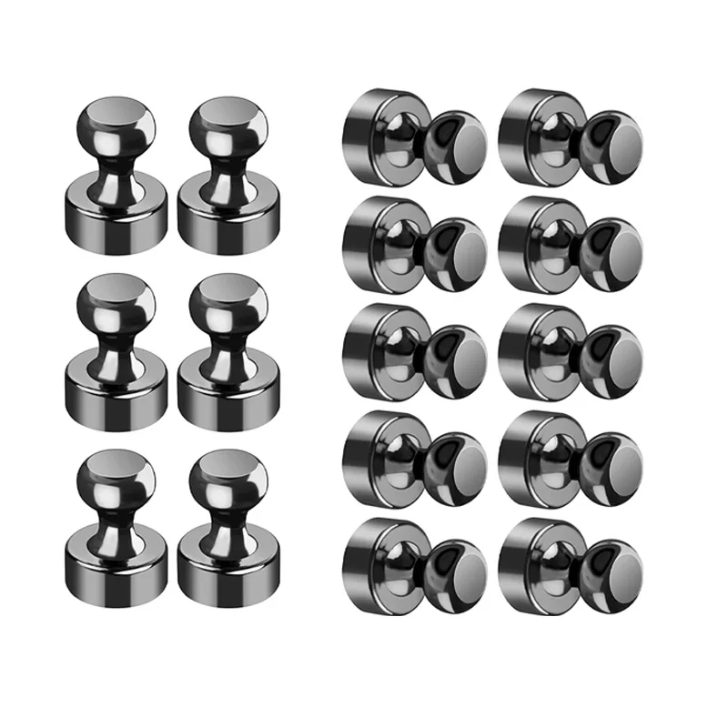 

10 Pcs Refrigerator Magnet Magnete Metal Pins Neodymium Magnet Pins Magnetic Thumb Tacks Sucker for Whiteboard Fridge Kitchen