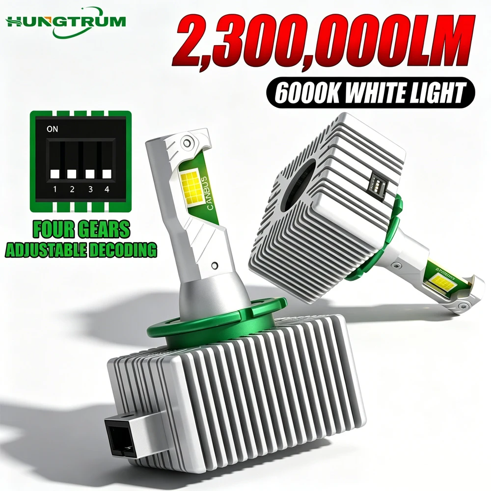 

D3S D1S Led Car Headlight Bulbs Ultra-Bright 2300000LM 9570 CSP CHIP HID D1R D3R D2S D4S D8S Led Lamp 6000K With Fan Headlamps