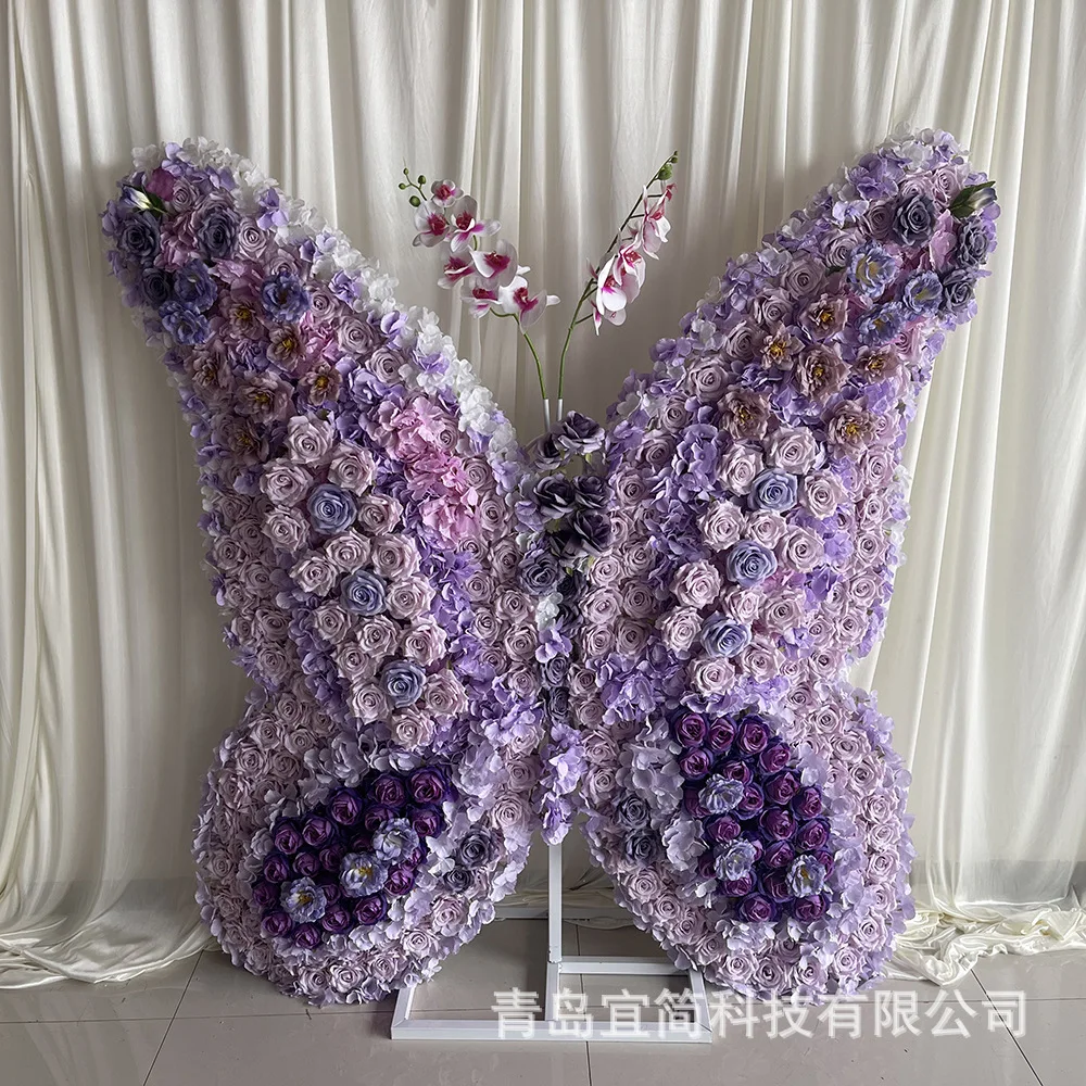 Customized Simulation Flower Wall Simulation Flower Ball Source Factory Wedding Flower Row Wedding Arrangement